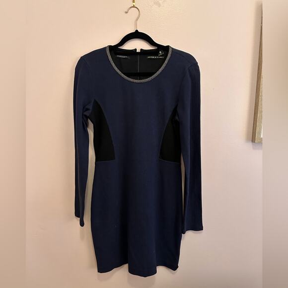 Maison Scotch Scotch & Soda Blue Long Sleeve Panel Dress 2 - Picture 8 of 8